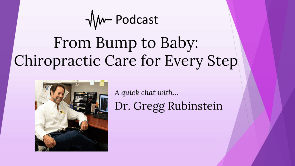 Podcast Title Page for Chiropractic care for every step of pregnancy and birth